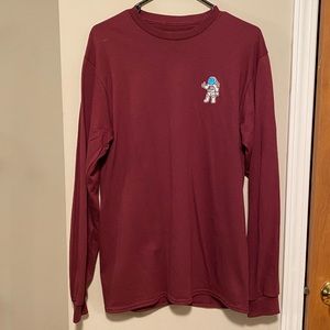 Maroon long sleeve tee